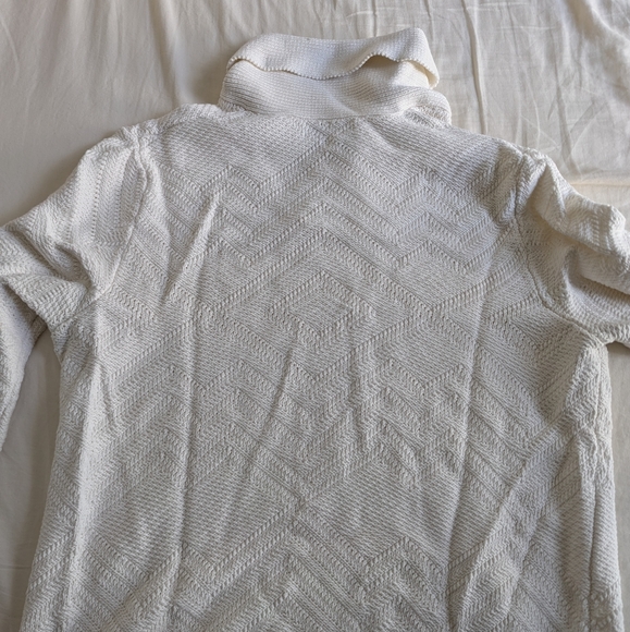 CALVIN KLEIN Men's Preppy White Shawl Neck Sweater - VGUC - Picture 4 of 6